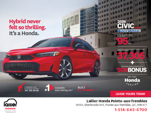 Get the 2026 Honda Civic Sedan Hybrid!