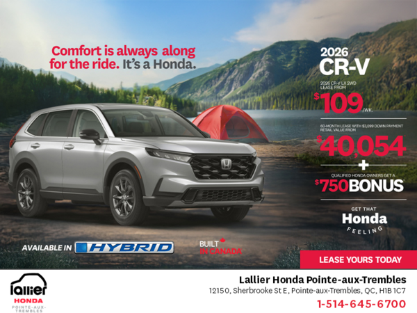 Get the 2026 Honda CR-V!
