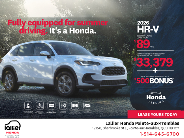 Get the 2026 Honda HR-V!