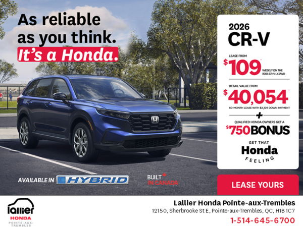 Get the 2026 Honda CR-V!