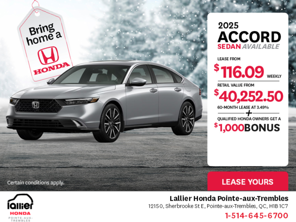 Get the 2025 Honda Accord!