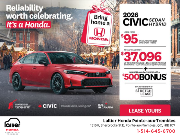 Get the 2026 Honda Civic Sedan Hybrid!