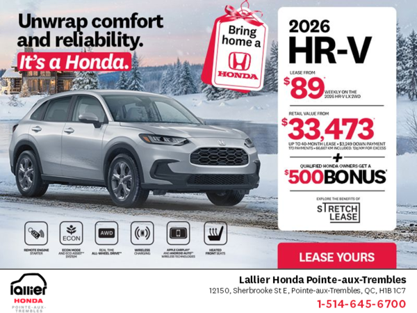 Get the 2026 Honda HR-V!
