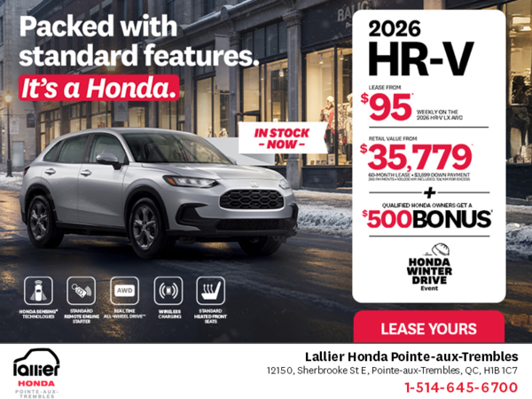 Get the 2026 Honda HR-V!