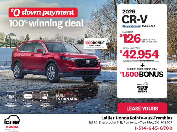 Get the 2026 Honda CR-V!