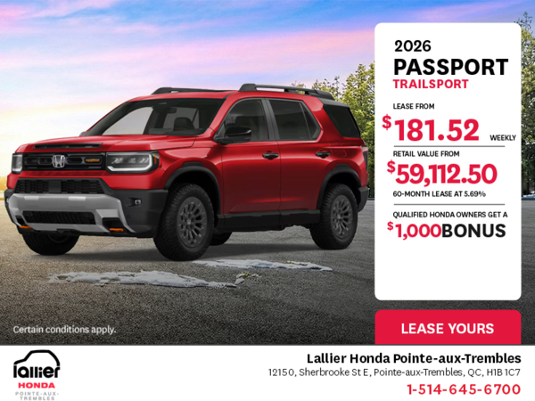 Get the 2026 Honda Passport!