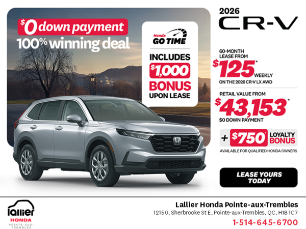 Get the 2026 Honda CR-V!