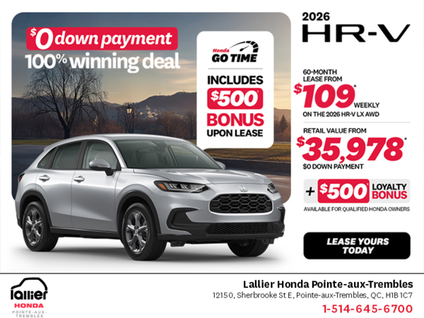 Get the 2026 Honda HR-V!