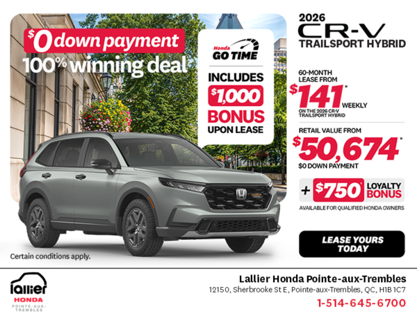 Get the 2026 Honda CR-V Hybrid!