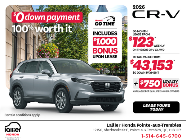 Get the 2026 Honda CR-V!