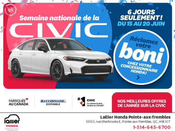 L'événement mensuel Honda !
