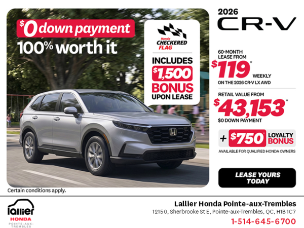 Get the 2026 Honda CR-V!
