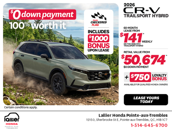 Get the 2026 Honda CR-V Hybrid!