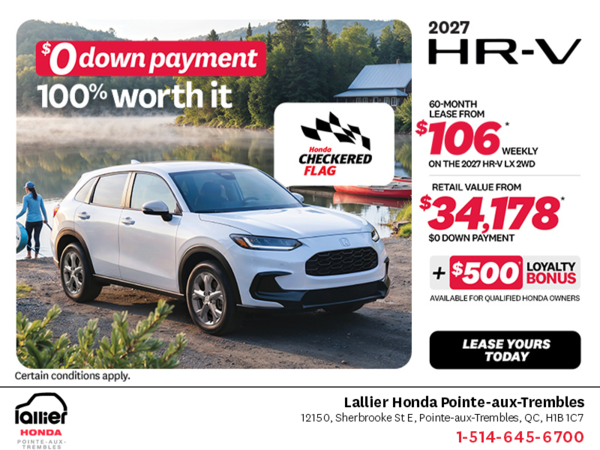 Get the 2027 Honda HR-V!