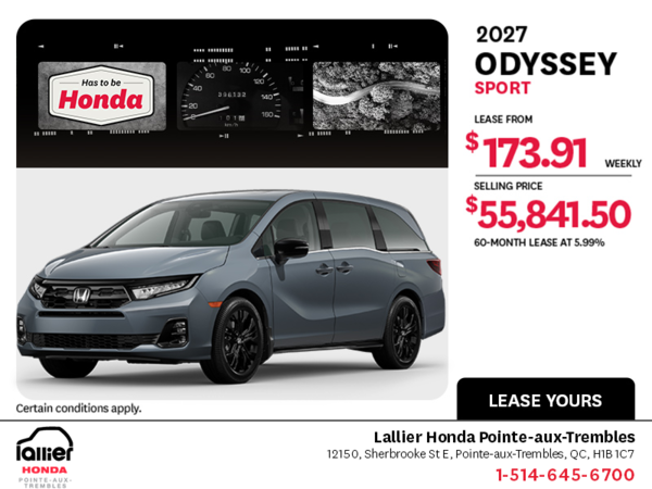 2027 Honda Odyssey