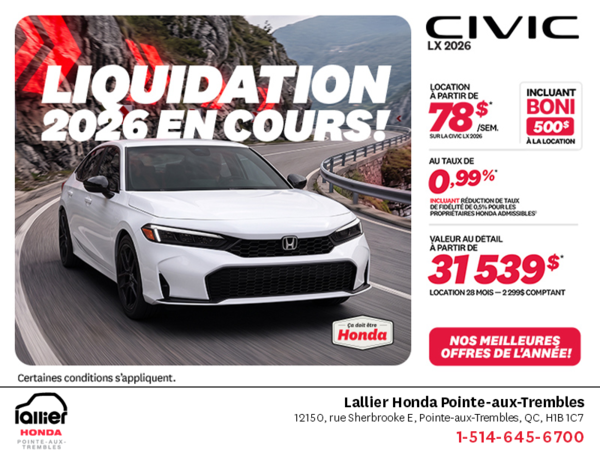 Honda Civic Sedan 2026