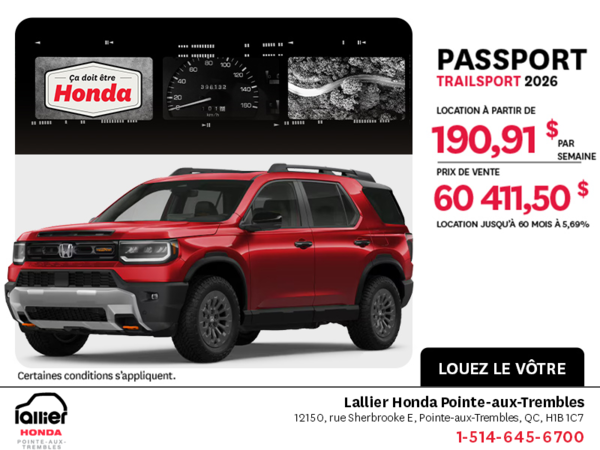 Honda Passport 2026