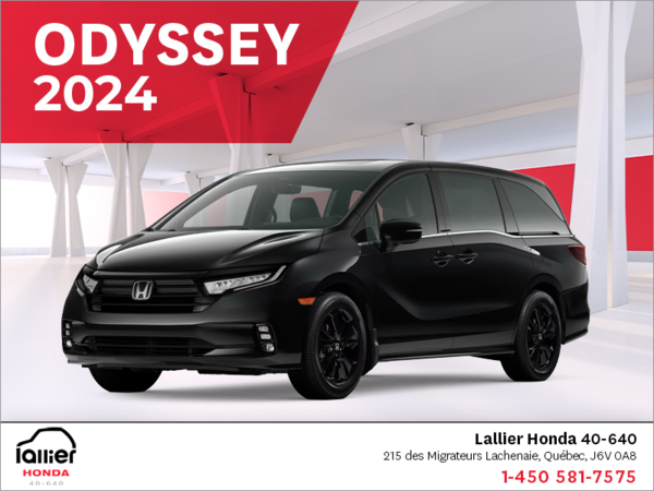 Obtenez le Honda Odyssey 2024 !