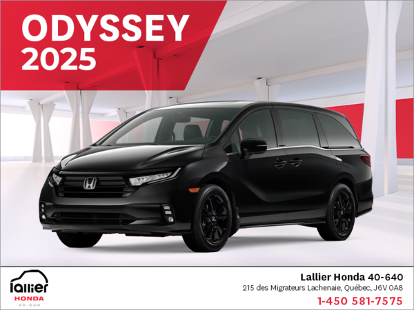 Obtenez le Honda Odyssey 2025 !