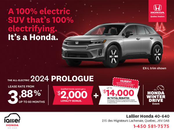 Get the 2024 Honda Prologue!