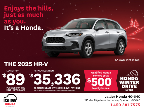 Get the 2025 Honda HR-V!