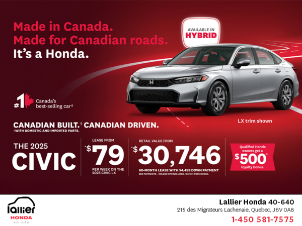 Get the 2025 Honda Civic!