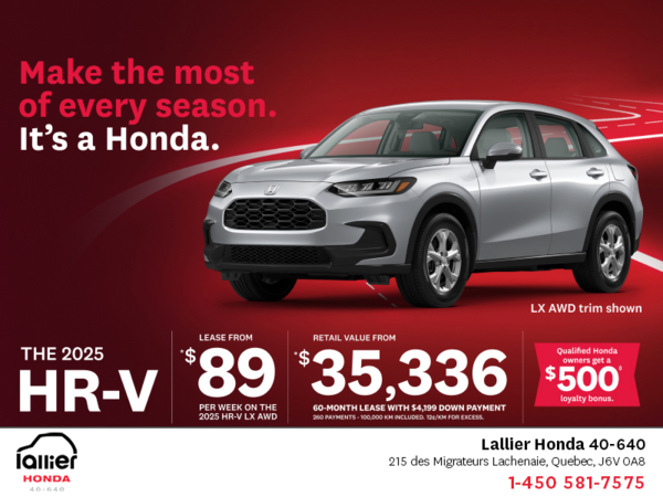 Get the 2025 Honda HR-V!