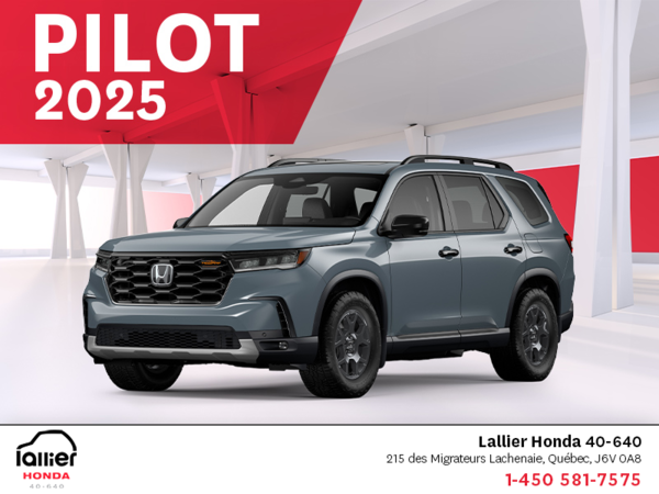 Obtenez le Honda Pilot 2025 !