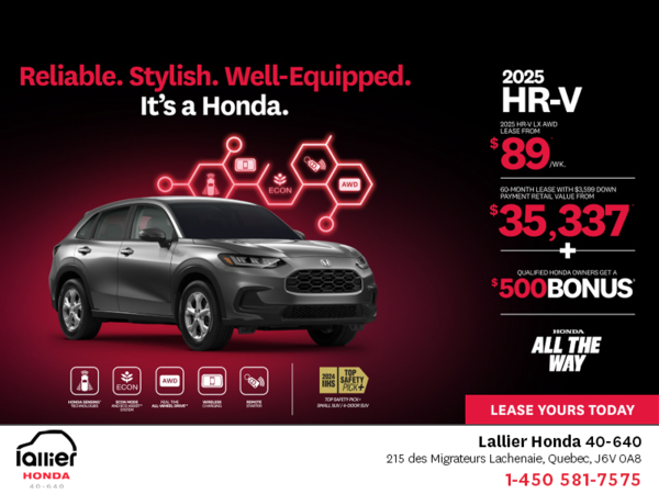 Get the 2025 Honda HR-V!