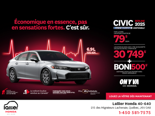L'événement mensuel Honda !