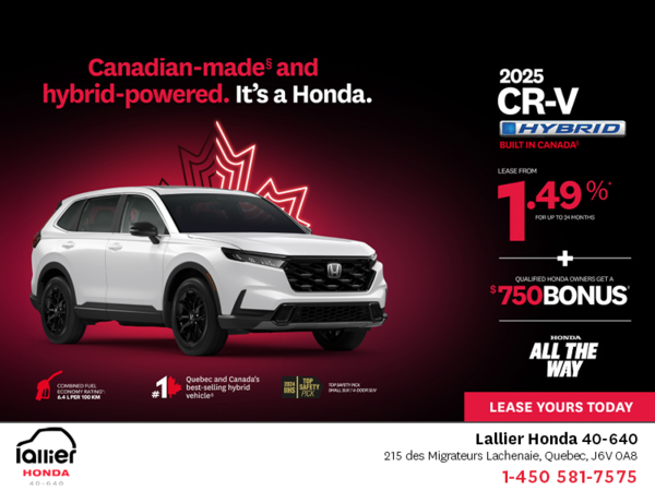 Get the 2025 Honda CR-V Hybrid!