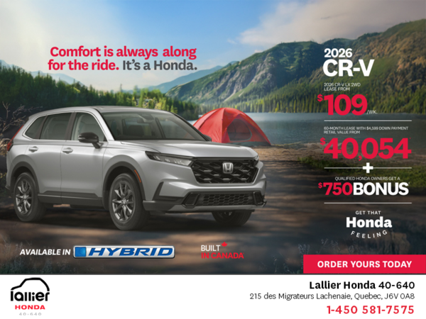 Get the 2026 Honda CR-V!