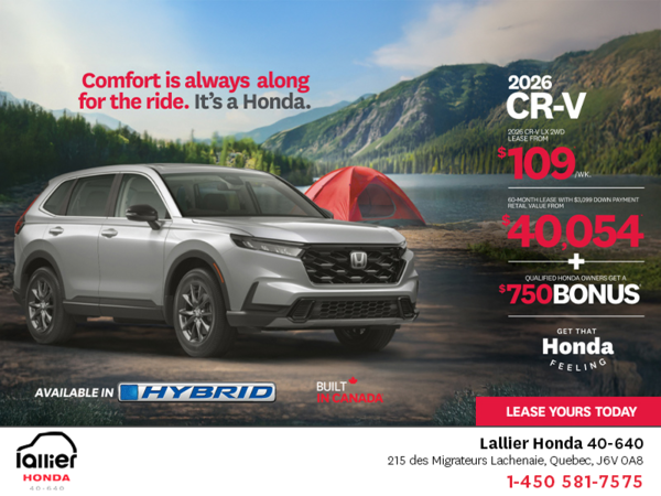 Get the 2026 Honda CR-V!