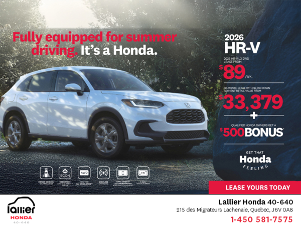 Get the 2026 Honda HR-V!