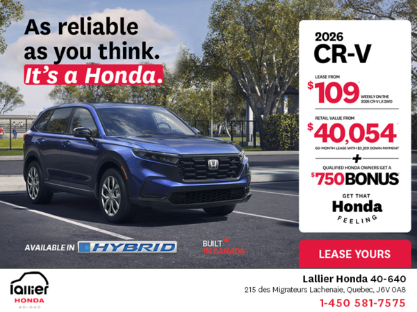Get the 2026 Honda CR-V!
