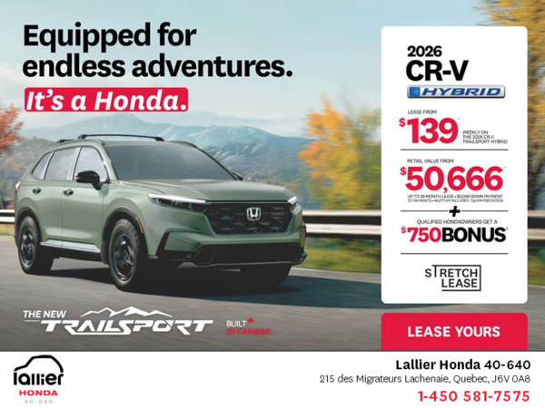 Get the 2026 Honda CR-V Hybrid!