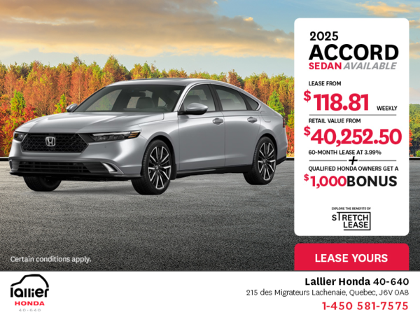 Get the 2025 Honda Accord!