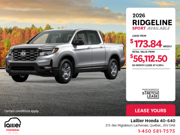 Get the 2025 Honda Ridgeline!