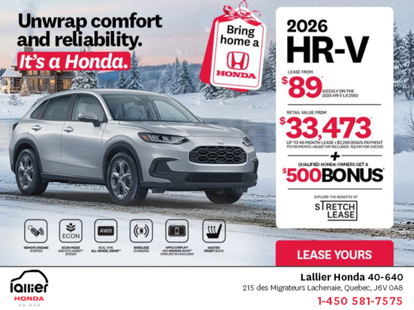 Get the 2026 Honda HR-V!
