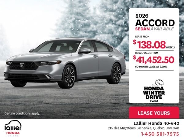 Get the 2026 Honda Accord!