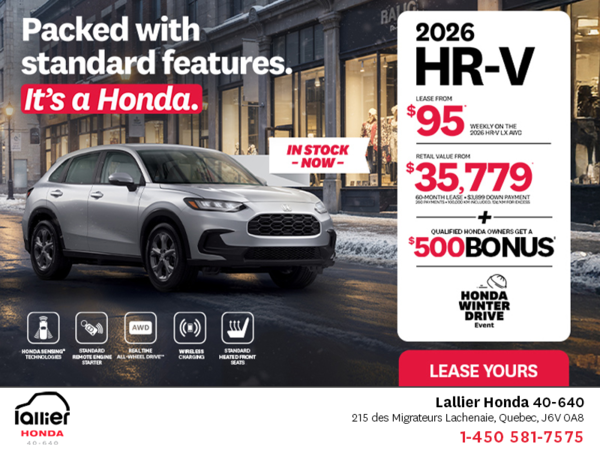 Get the 2026 Honda HR-V!