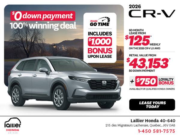 Get the 2026 Honda CR-V!