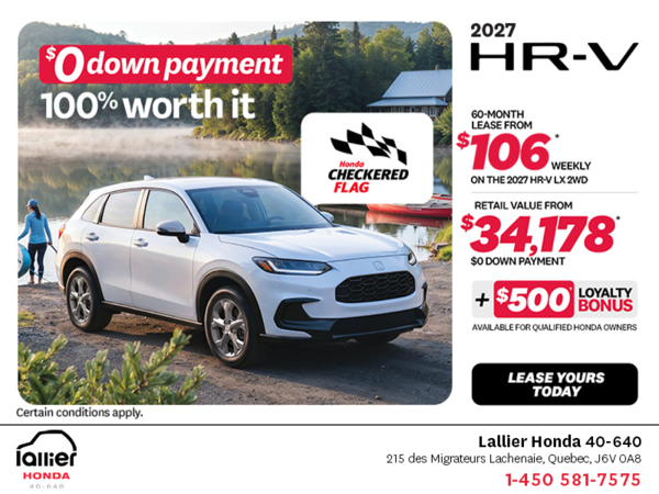 Get the 2027 Honda HR-V!