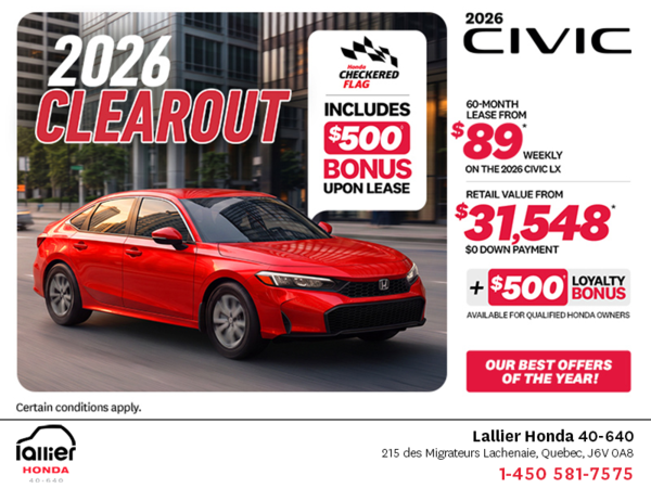 Get the 2026 Honda Civic!