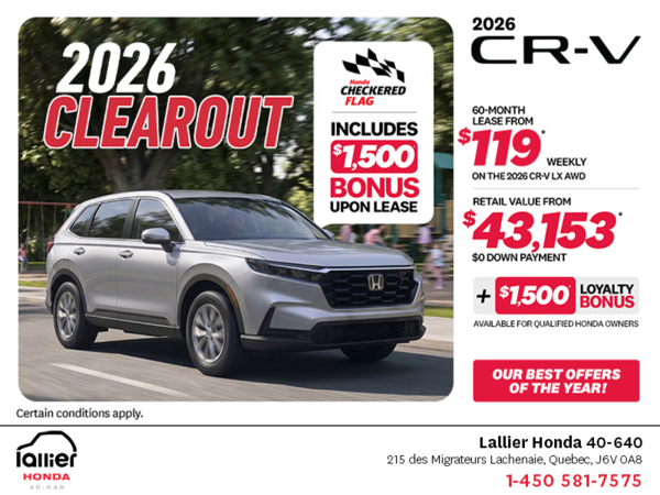 Get the 2026 Honda CR-V!