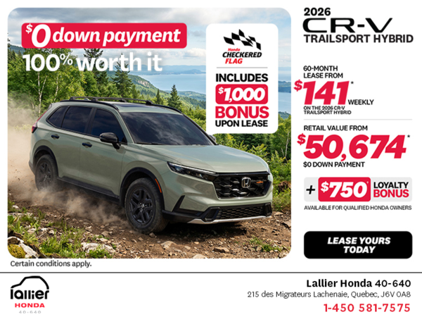 Get the 2026 Honda CR-V Hybrid!