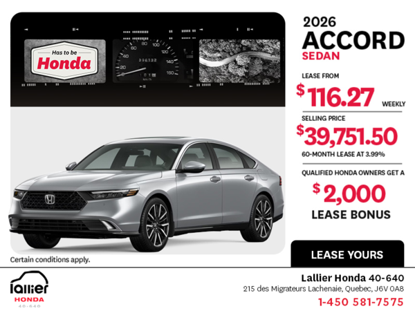 2026 Honda Accord