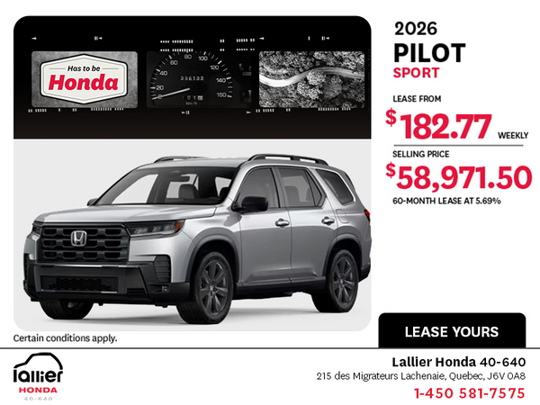 2026 Honda Pilot
