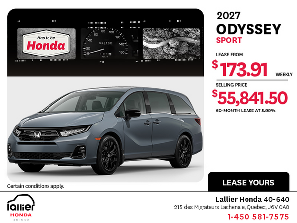 2027 Honda Odyssey