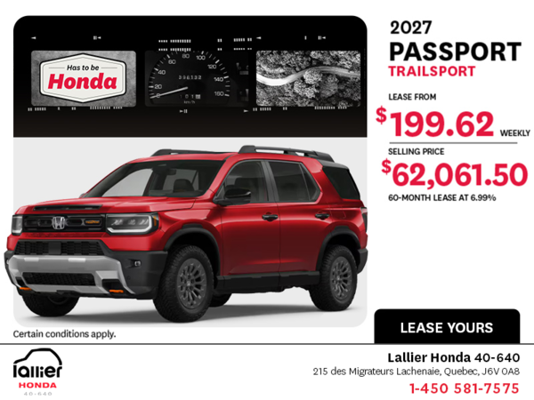 2027 Honda Passport